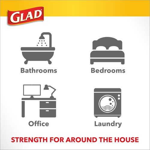 Glad Small Kitchen Trash Bags - 4 Gallon, Febreze Sweet Citron & Lime Scent, 34 Count