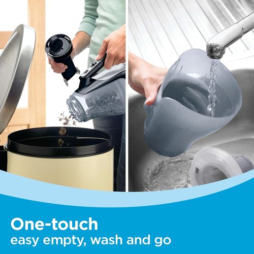 BLACK+DECKER 20V Cordless Hand Vacuum - Powerful Suction with Extendable Crevice Tool & Flip-Up Brush