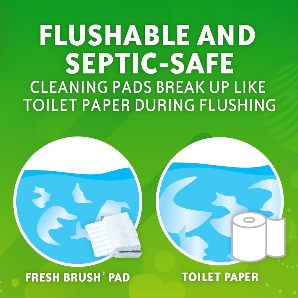 Scrubbing Bubbles Toilet Bowl Cleaning System - Citrus Scent | Includes 1 Wand, 4 Refill Pads & Stand