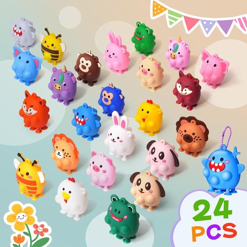 Advent Calendar 2025 - 3D Pop Animal Fidget Toys | Stress Relief Countdown Gift for Kids & Adults