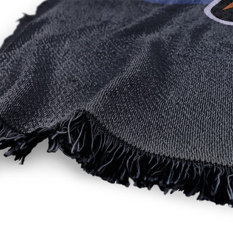 LOGOVISION Courage The Cowardly Dog Blanket, 50"x60" Window Woven Tapestry Cotton Blend Fringed Throw
