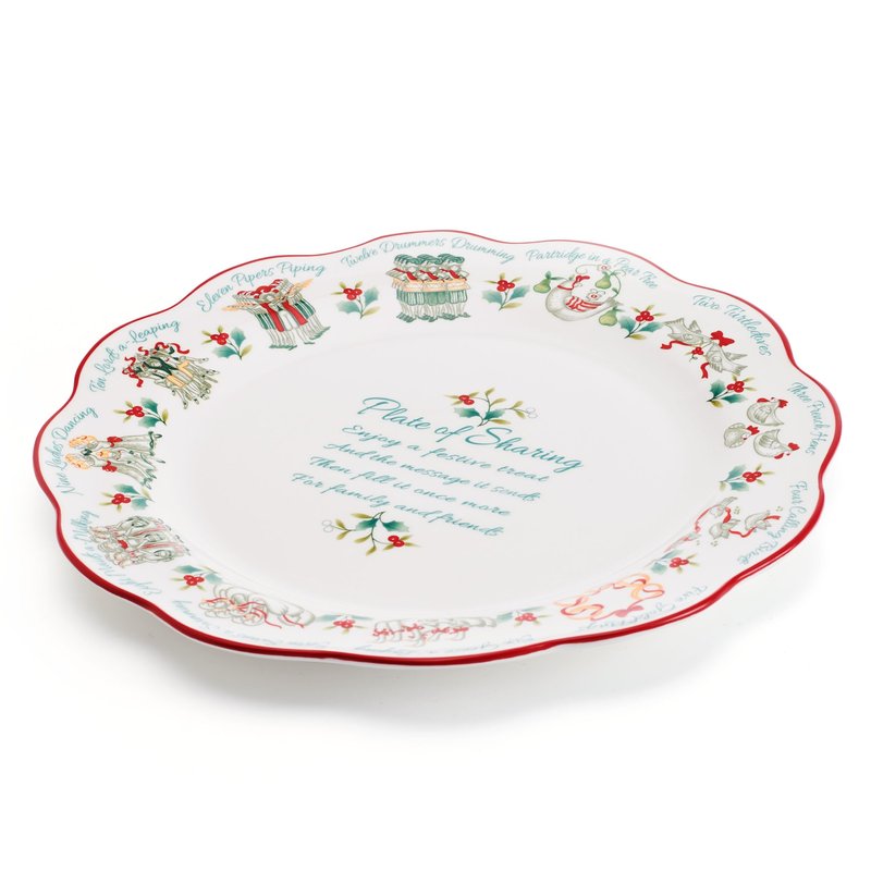 Pfaltzgraff Winterberry 12 Days Plate of Sharing, 13 Inch