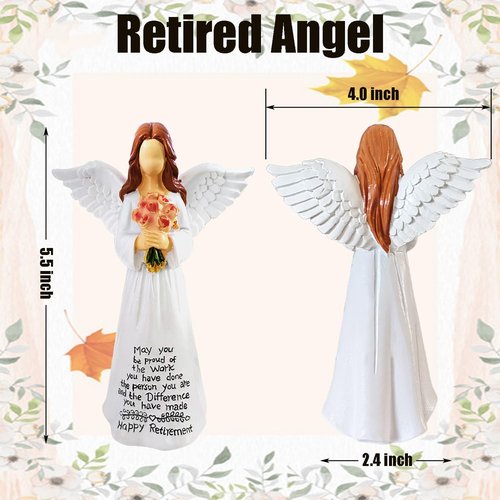 Angel Figurine by [Brand Name] - Thoughtful Retirement Gift for Women | Perfect for Coworkers & Farewell Parties