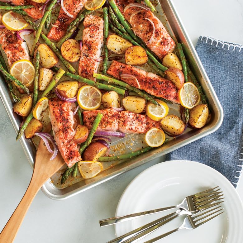Extra Large Aluminum Baking Sheet Pan, 21 x 15 Inch Anti-Warp Rim