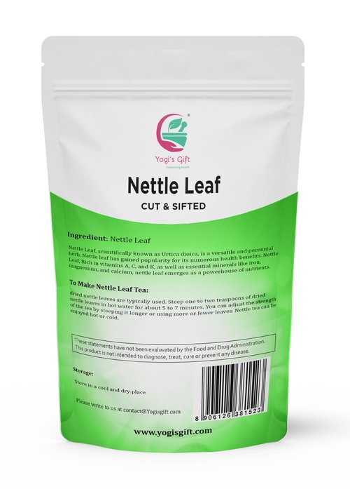 Stinging Nettle Leaves Dried 1 Lb | Cut and Sifted | Loose Nettle Leaf Herb Bulk | Non- Gmo, Ethically sourced | By Yogi's Gift®