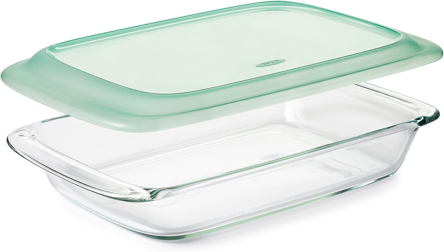 OXO Good Grips Glass Baking Dish Set - Freezer-to-Oven Safe, 3 Qt & 2 Qt with Lids, Clear