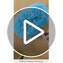 Microfiber Ceiling Fan Duster with Extension Pole (13-49.7 in) - Blue