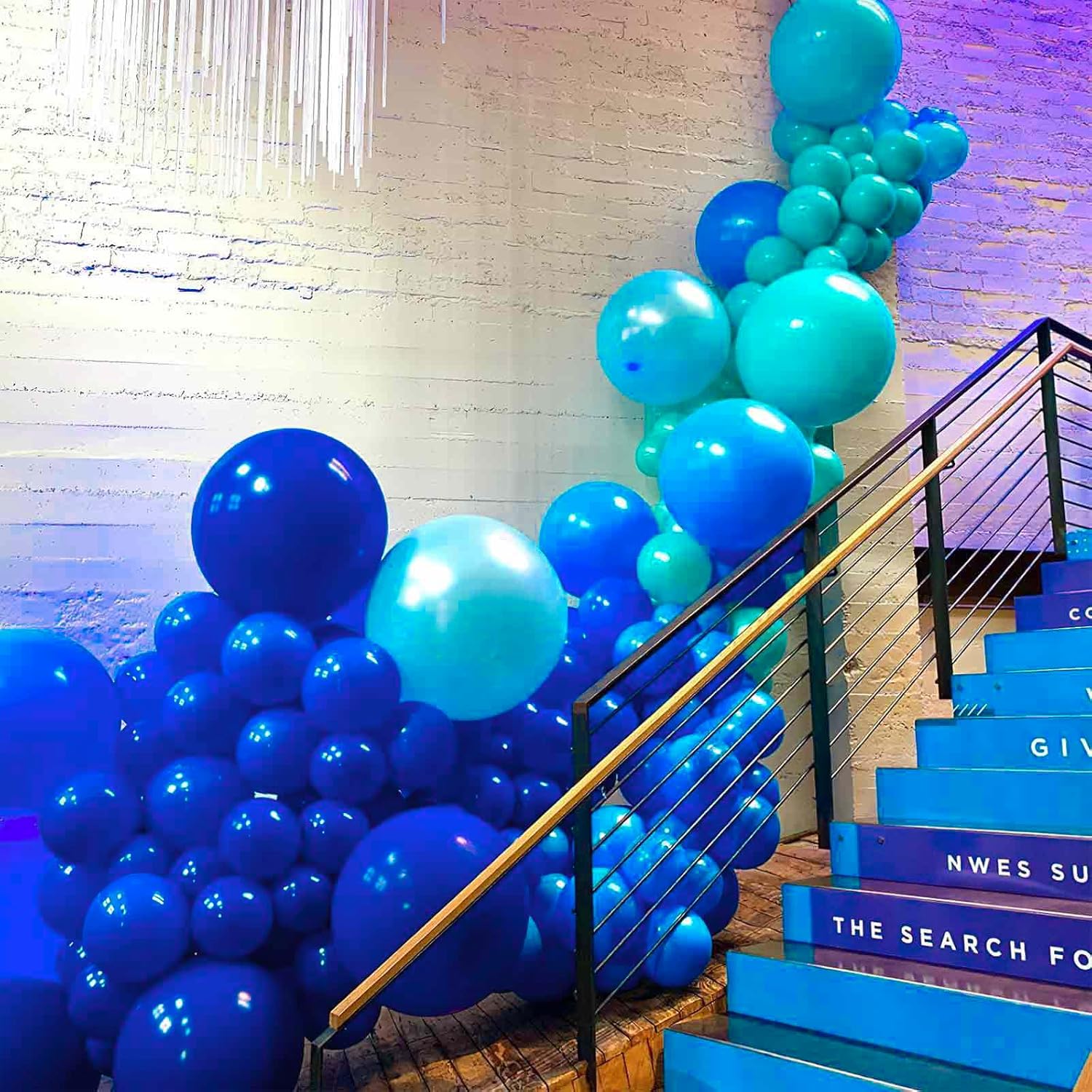 PartyWoo Royal Blue Balloons - 127-Piece Arch Kit for Baby Shower & Graduation | Various Sizes 5-18 Inch