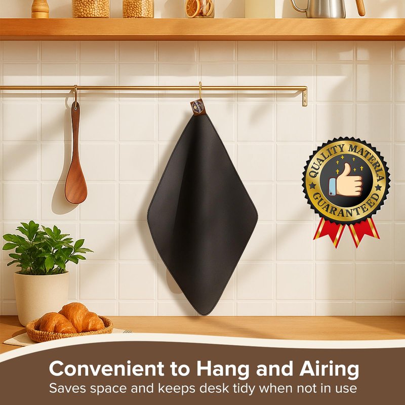 Sliding Mat for Breville Espresso Machine 870XL, Dual-Sided Design, Anti-Slip Glide Mat with Hanging Strap, Easy to Clean, Sturdy Pad for Breville Espresso Machine Accessories, Protects Countertop
