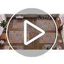 Alphabet Animal Classroom Rug 5 x 7 ft, Educational Play Carpet for Kids