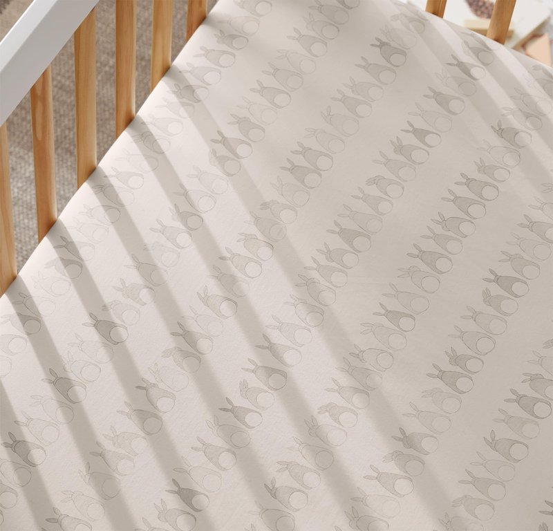 Boll & Branch Signature Hemmed Fitted Baby Crib Sheet for Boys and Girls - One Size, White - Toxin-Free, Soft, Sateen 100% Organic Cotton - Top-Stitched Elastic Band, Secure Fit for Standard Cribs
