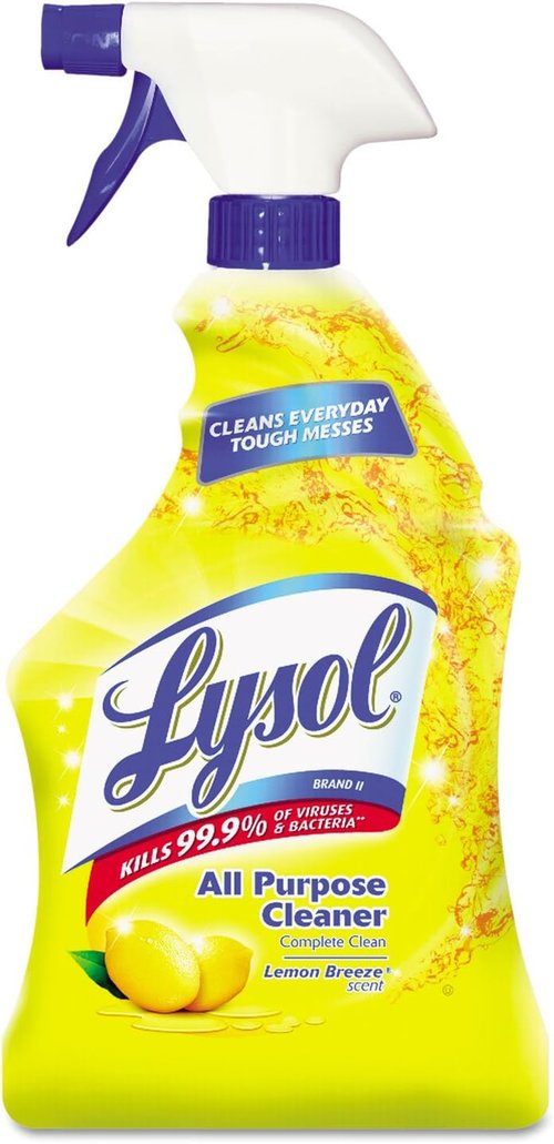 Lysol All-Purpose Cleaner Spray - Lemon Breeze Scent | Powerful 32oz Cleaning Solution