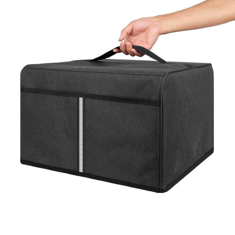 Kingshion Rotating Oven Cover - Heavy-Duty Fabric Dust Protector Compatible with Presto 03430 Series Appliances, Easy-Clean Kitchen Storage Case for Countertop Pizza Makers (Dark Grey)