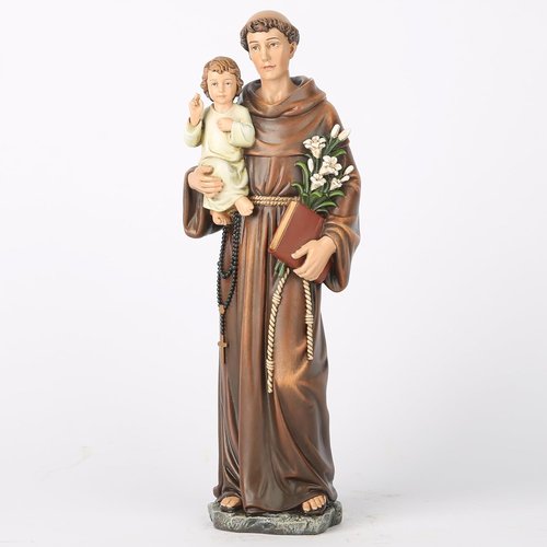 Buildclassic St. Anthony Statue with Infant Jesus - Blessed Religious Gift | 10" Renaissance Home Décor