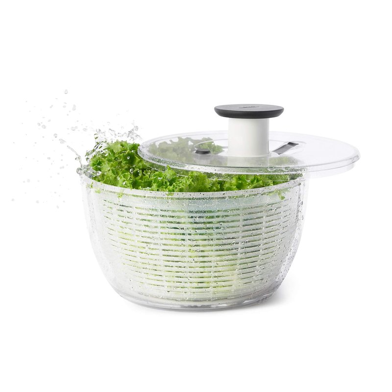 OXO Good Grips Salad Spinner, Large & Cuisinart CTG-00-3MS Set of 3 Fine Mesh Stainless Steel Strainers