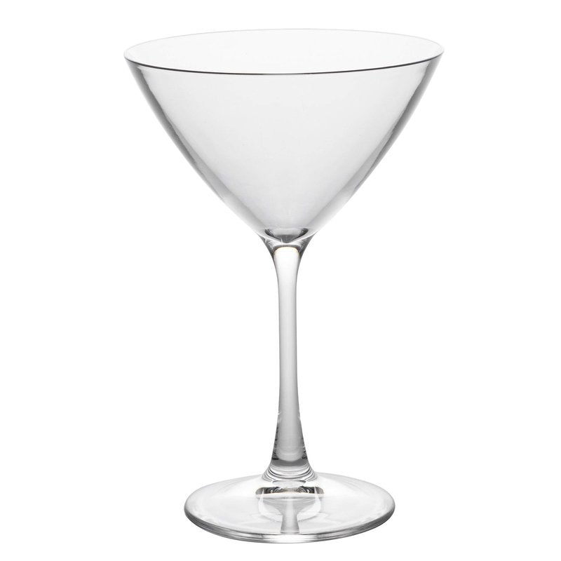 D'Eco Unbreakable Tritan Martini Glasses, 9 oz (Set of 8) - Crystal-Clear, BPA-Free Glasses for Espressos & Dirty Martinis - Cocktail Glasses for Entertaining & Parties - Wedding & Housewarming Gift