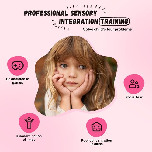 Spinning Chair for Autistic Kids, Seat and Spinning Chair, Body Coordination Training, Rose Red Non Slip Sensory Toys 360° Kids Swivel, Improving Toddler's Physical Fitness