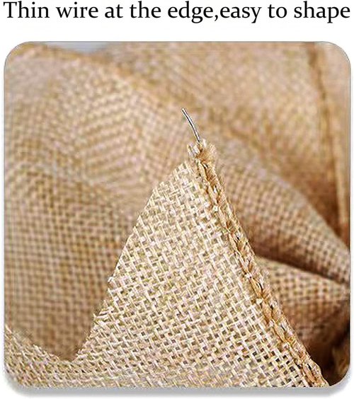Hongsome Burlap Jute Hemp Rope Bows - Rustic Farmhouse Craft Decor for Gifts & Wreaths | 2 Pack