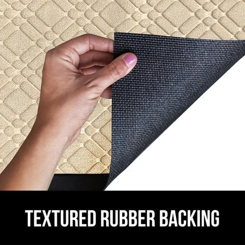 GORILLA GRIP 100% Waterproof Doormat - All-Season WeatherMAX, Stain & Fade Resistant, 47x35, Modern Latte