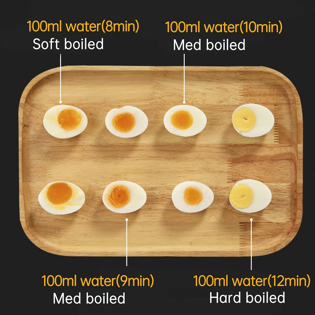 Oroton Electric Egg Cooker - 9 Egg Capacity for Hard Boiled, Poached & Scrambled Eggs | Stainless Steel, Auto Shut-Off
