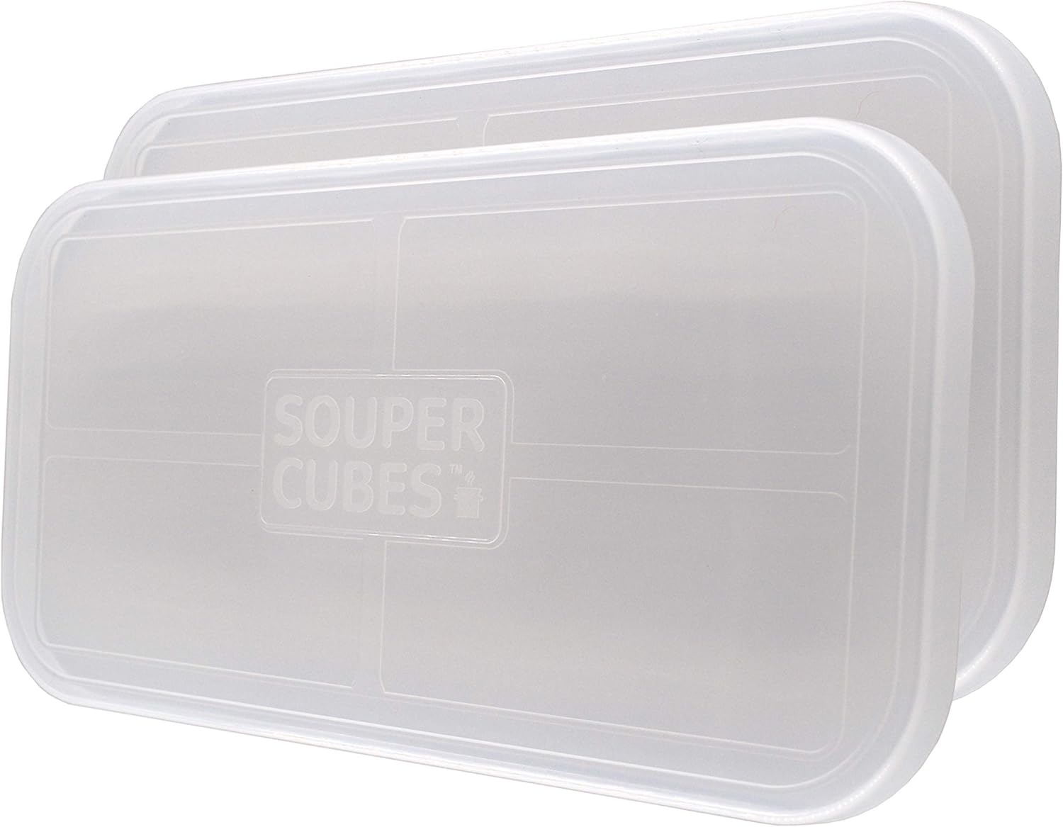 Souper Cubes Replacement Lids - Durable Plastic for Silicone Freezer Trays | Pack of 2