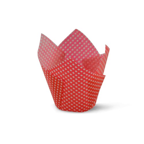 1000pcs Red Check Medium Size Tulip Baking Cups Cupcake Liners Muffin Liners Greaseproof Paper 1000