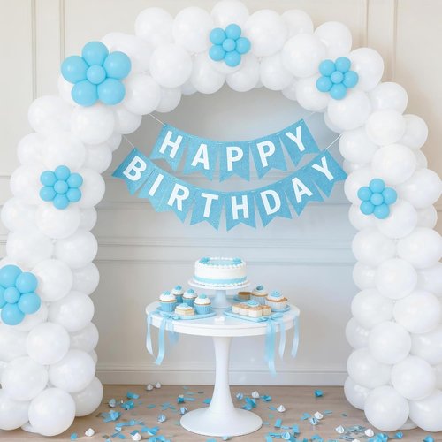 LOLStar White Latex Balloons - 100 Pcs 12-Inch Round Balloons for Wedding & Party Decorations