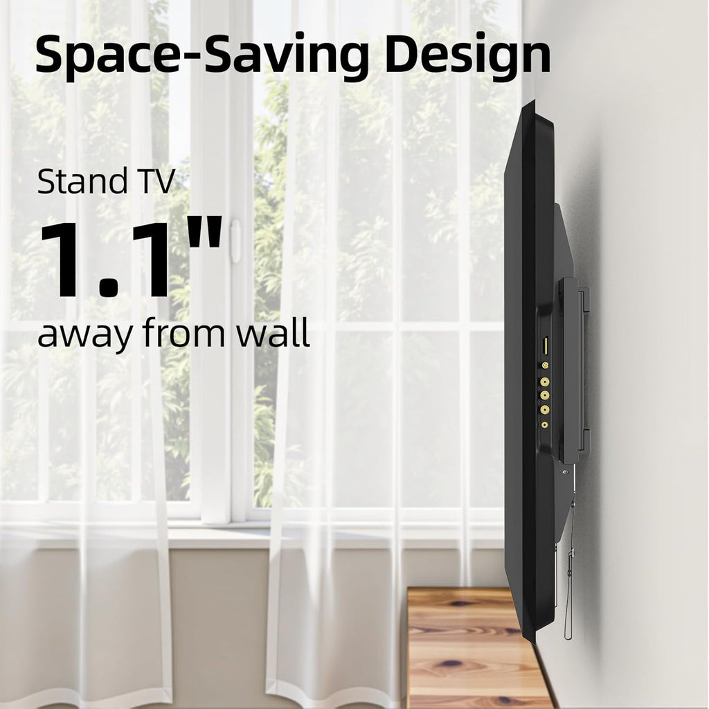 USX MOUNT TV Wall Mount - Low Profile Fixed Bracket for 42-95 Inch TVs | Supports Up to 132 lbs