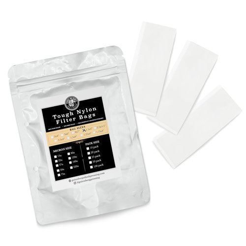 Gutenberg's tough 2x4 inch nylon micron bags 10-100 Packs | nylon tea filter bags | All Micron Sizes (20-Pack, 90)