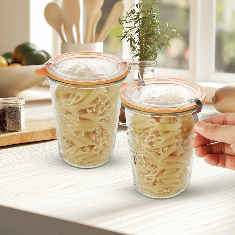 STARVAST 3 Pack Wide Mouth Mason Jars, 28 oz Glass Pickling Jars with Airtight Lid, Large Canning Jars, Airtight Glass Jars for Canning, Pickling, Fermenting, Storage