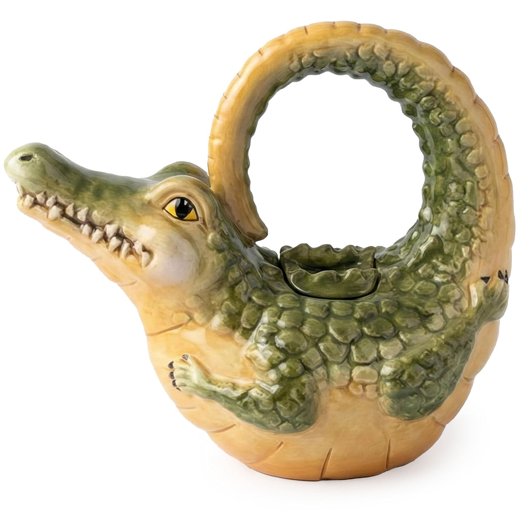 Blue Sky Ceramic Alligator Teapot