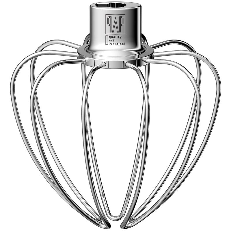 Heavy Duty Whisk Attachment for KitchenAid 4.5-5QT Tilt-Head Stand Mixers- Extra Thick Stainless Steel Wire Whip for Fast Whipping, Commercial Grade for Large Batches, Dishwasher Safe