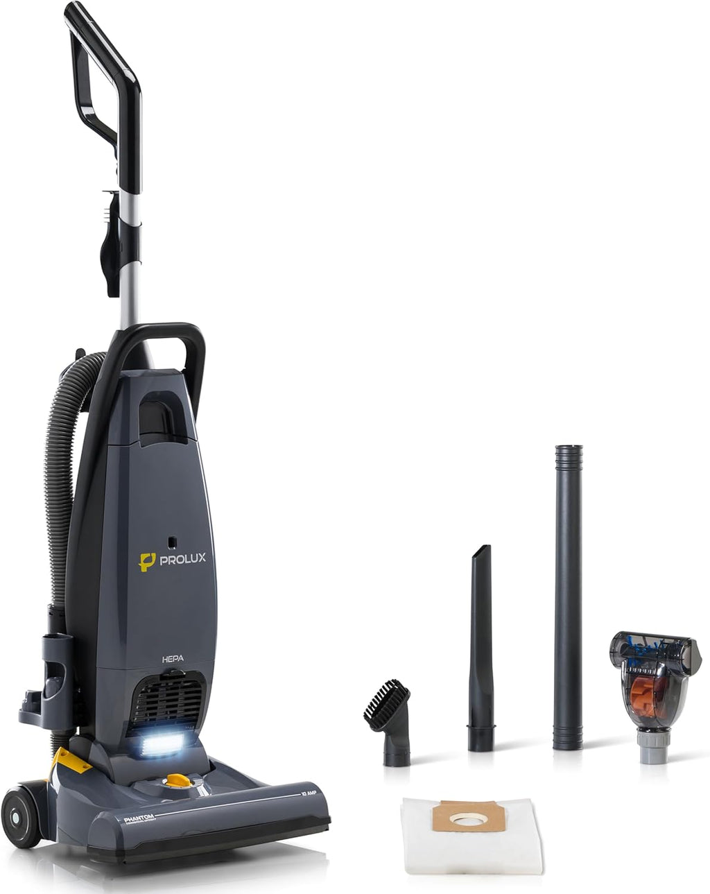 Prolux Phantom Pro Vacuum Cleaner - Lightweight 12lbs with HEPA Filtration & Onboard Tools | Ideal for Commercial Use