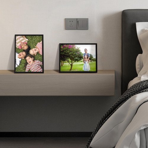 Canvas Prints - Custom Photo Wall Art | Digitally Printed Framed Canvas (16x12, Black Metal Frame)