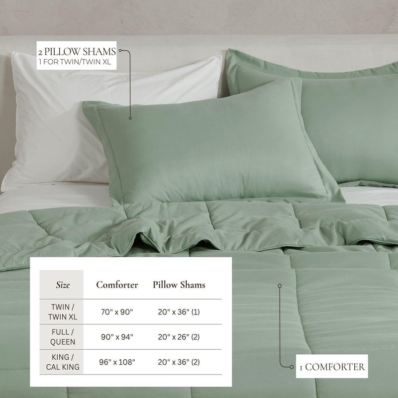 Great Bay Home Twin Size Holiday Comforter Set - Down Alternative 2 Piece Comforter Sets - All Season Bedding, Winter, Lodge Inspired Bedroom Decor (Twin/Twin XL, Cozy Maple)