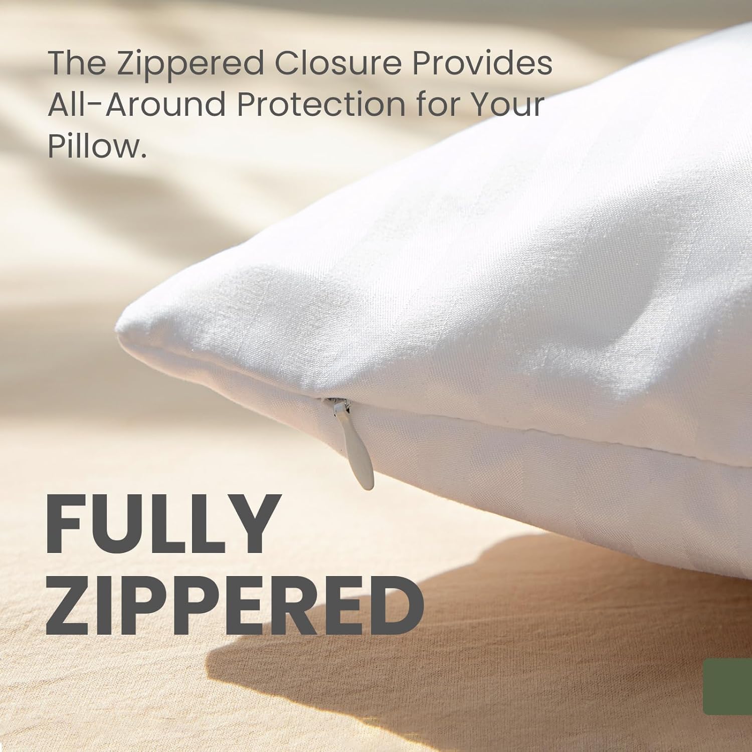 Skiennix Pillow Protectors - Oeko-TEX Certified Luxury Hotel Quality Covers | Soft, Breathable, 20 x 26" - 4 Pack