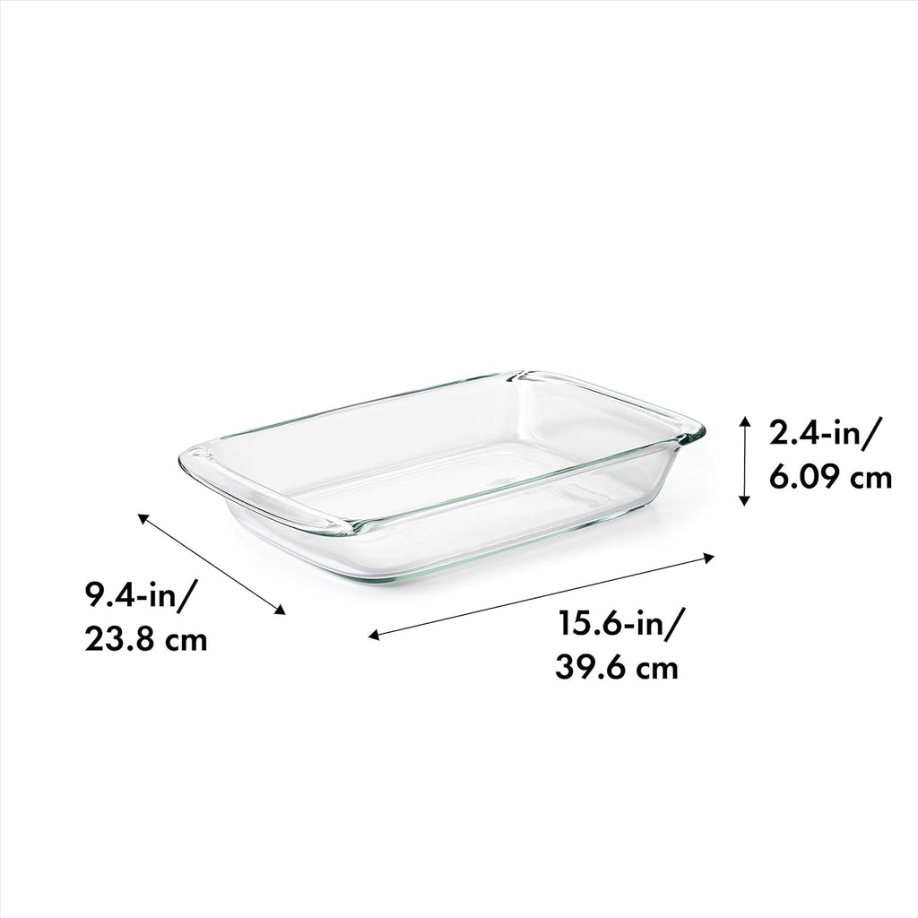 OXO Good Grips 3 Qt Glass Baking Dish - Durable, Oven Safe, Perfect for Casseroles & More