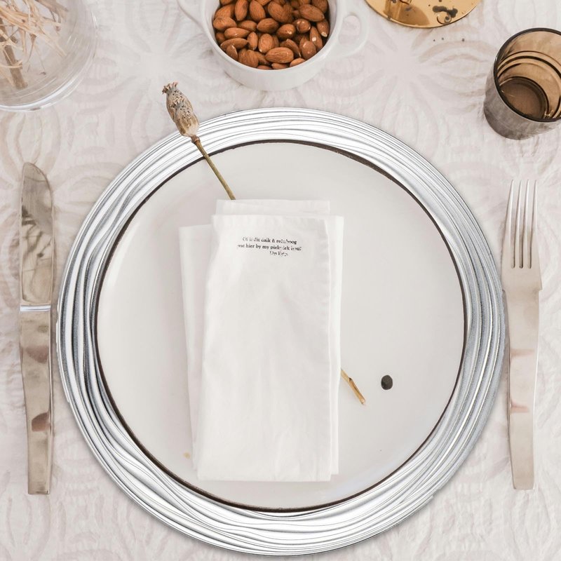 CAMOFOXIN 13 Inch Round Charger Plates, Set of 6, Dinner Chargers Bulk Wedding (Silver)
