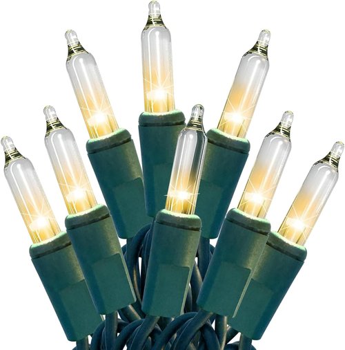 HISHINY Christmas Lights - 100 Count Clear String Lights | UL Certified for Indoor & Outdoor Decor (32ft)