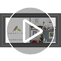 Sylvie Gold Framed Canvas Wall Art 23x16 Evergreen Trees Holiday Decor