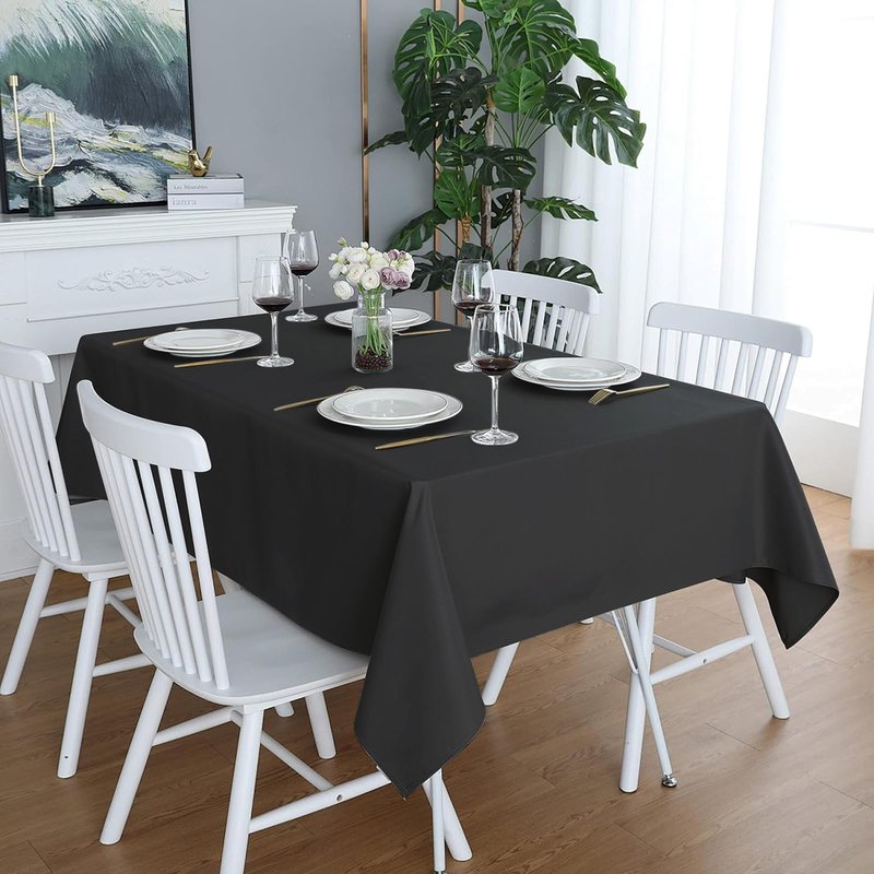 Easy-Going 6 Pack Sage Green Tablecloths 60x102 Inch for 6 Ft Rectangle Table, Washable Polyester Waterproof Stain Resistant Table Cloth, Decorative Table Cover for Kitchen, Dining Tables, Events