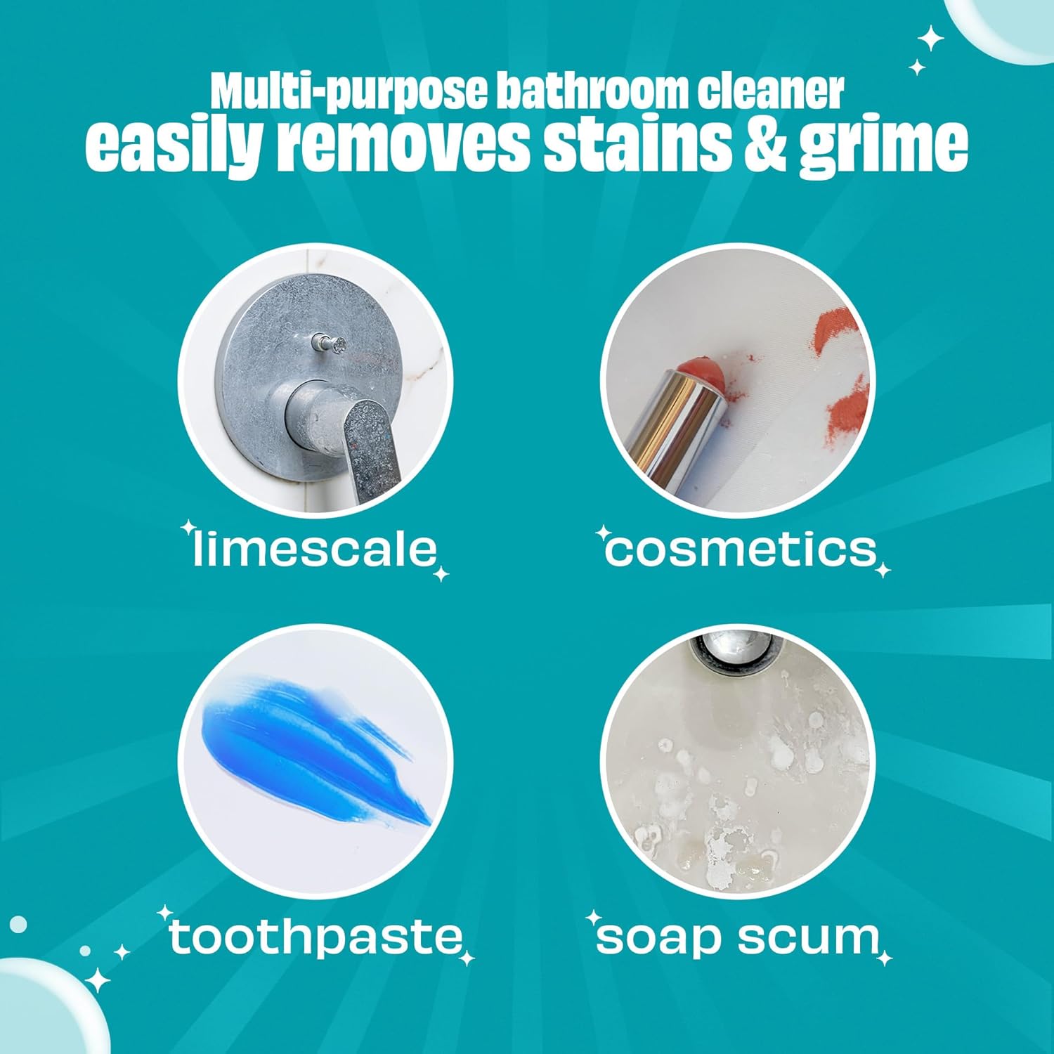 Scrubbing Bubbles All-Purpose Cleaner - Fast-Acting Foam for Limescale & Grime | 32oz Spray