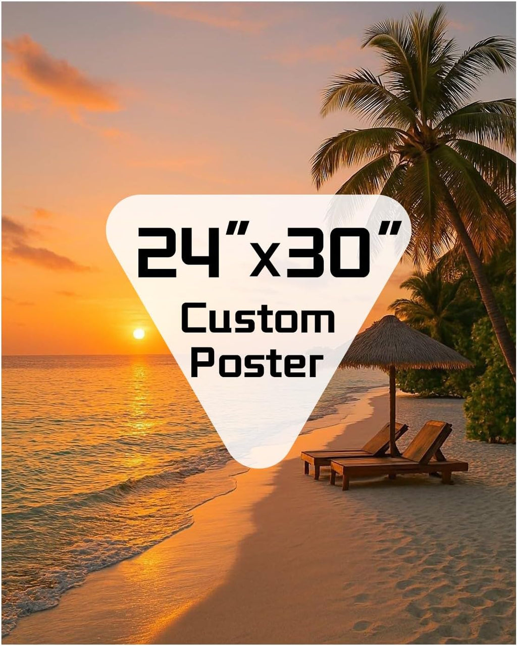 ZXDZSM Custom Canvas Poster - Personalized Photo Wall Art Print | Unframed 24" x 30" Size