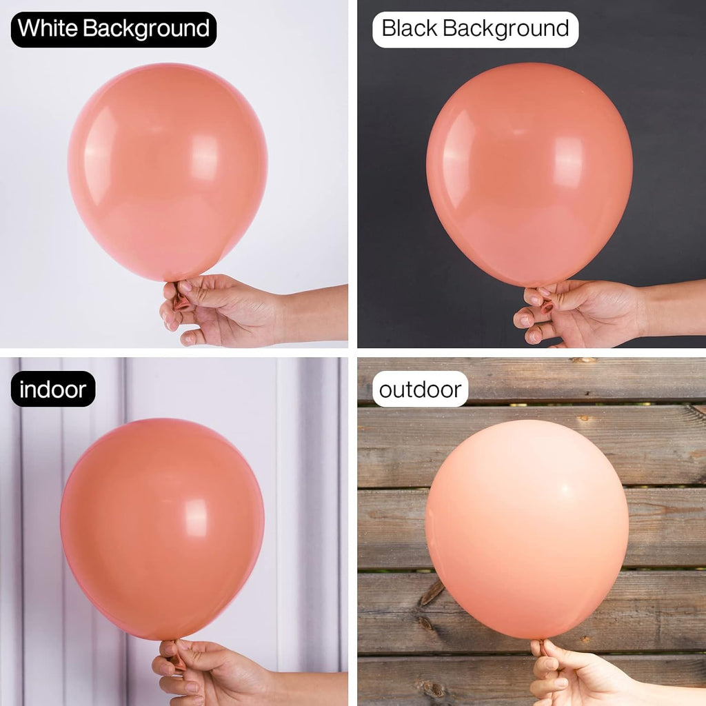 PartyWoo Dusty Pink Balloons - 50 Pcs 12 Inch Blush Rose Latex Helium Balloons for Baby Showers & Parties