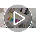 Adjustable Kids Study Table and 2 Chairs Set - Graffiti Art Activity Desk