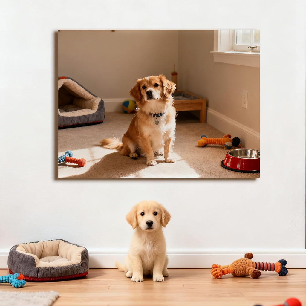Skiennix Custom Canvas Prints - Personalized Framed Wall Art for Home Decor | Ideal Gift for Family & Pets (6" x 8")