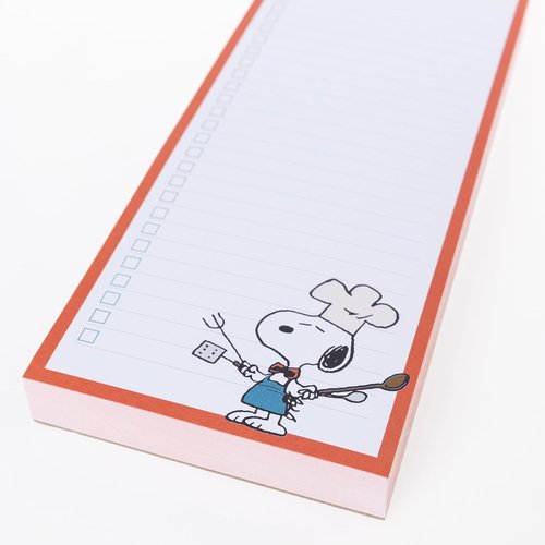 Graphique Snoopy Chef Grocery List Notepad - 100 Tear-Away Sheets for Kitchen & Office Use