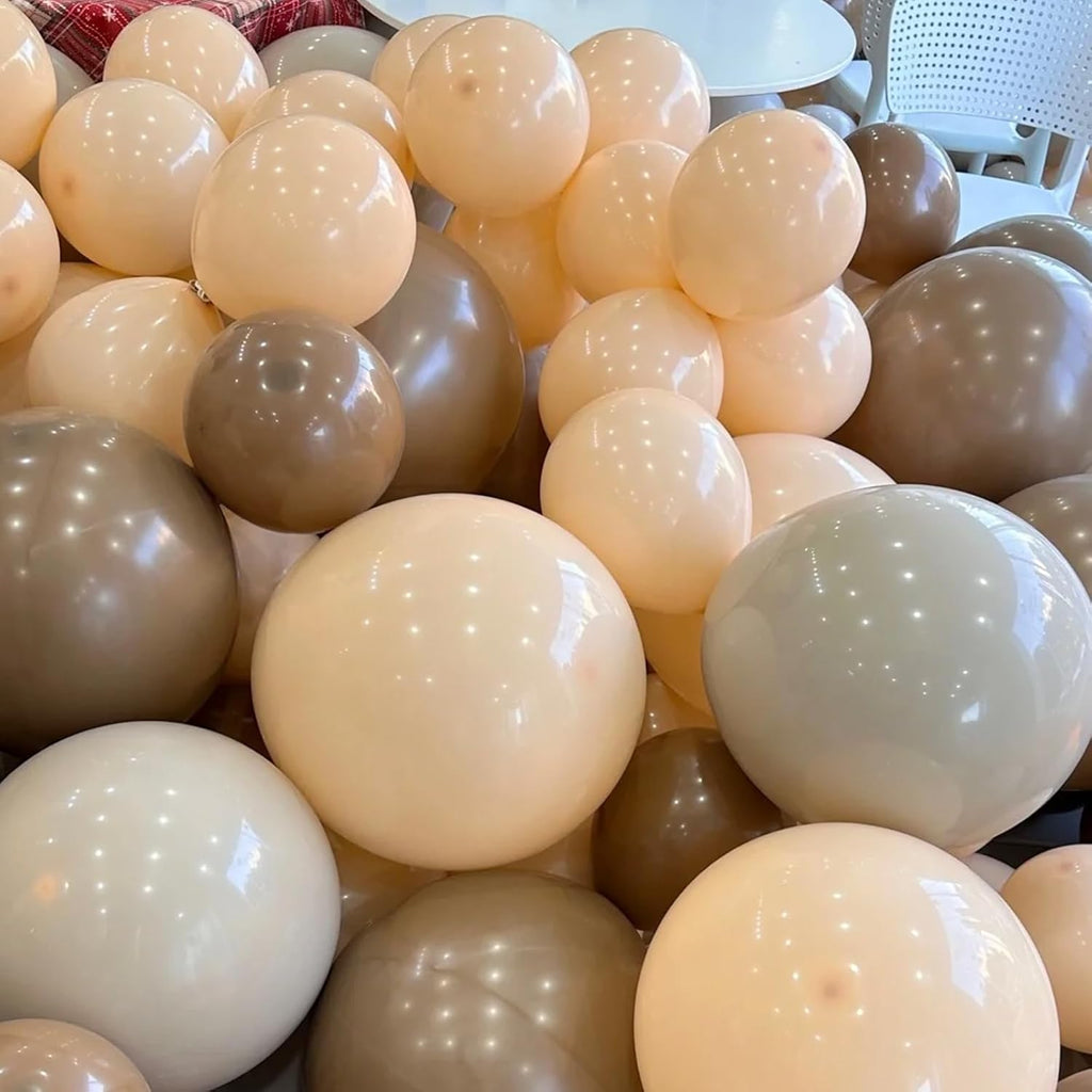 Voircoloria Pastel Orange Balloons - 66 Pack of 12-Inch Peach Latex for Parties & Celebrations