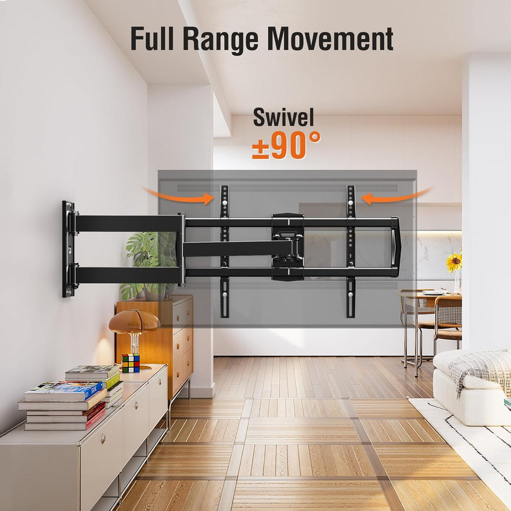**ELIVED Long Arm TV Mount - Articulating Wall Bracket for 42-75 Inch TVs | 32" Extension, Swivel & Tilt**