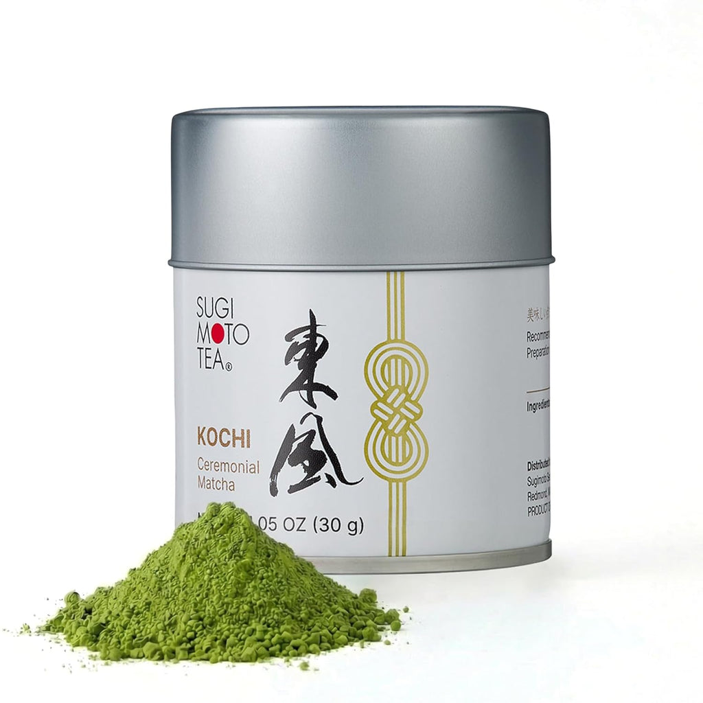 SUGIMOTO TEA Matcha Powder - Ceremonial Grade "KOCHI" - Premium Japanese Green Tea, 1.05 oz (30 g)
